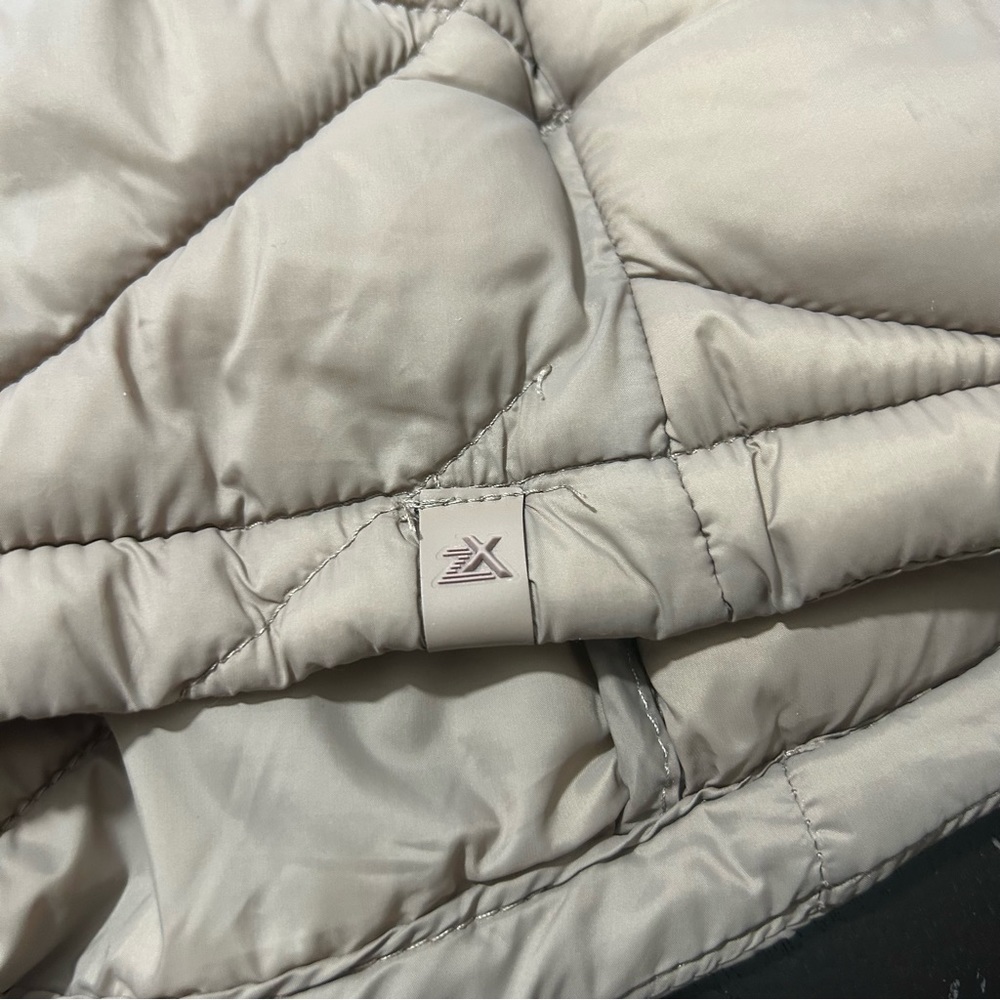 Xeroxposur Quilted Hooded Jacket Lightweight Hidden Pockets Espresso Sz Medium - Picture 6 of 13